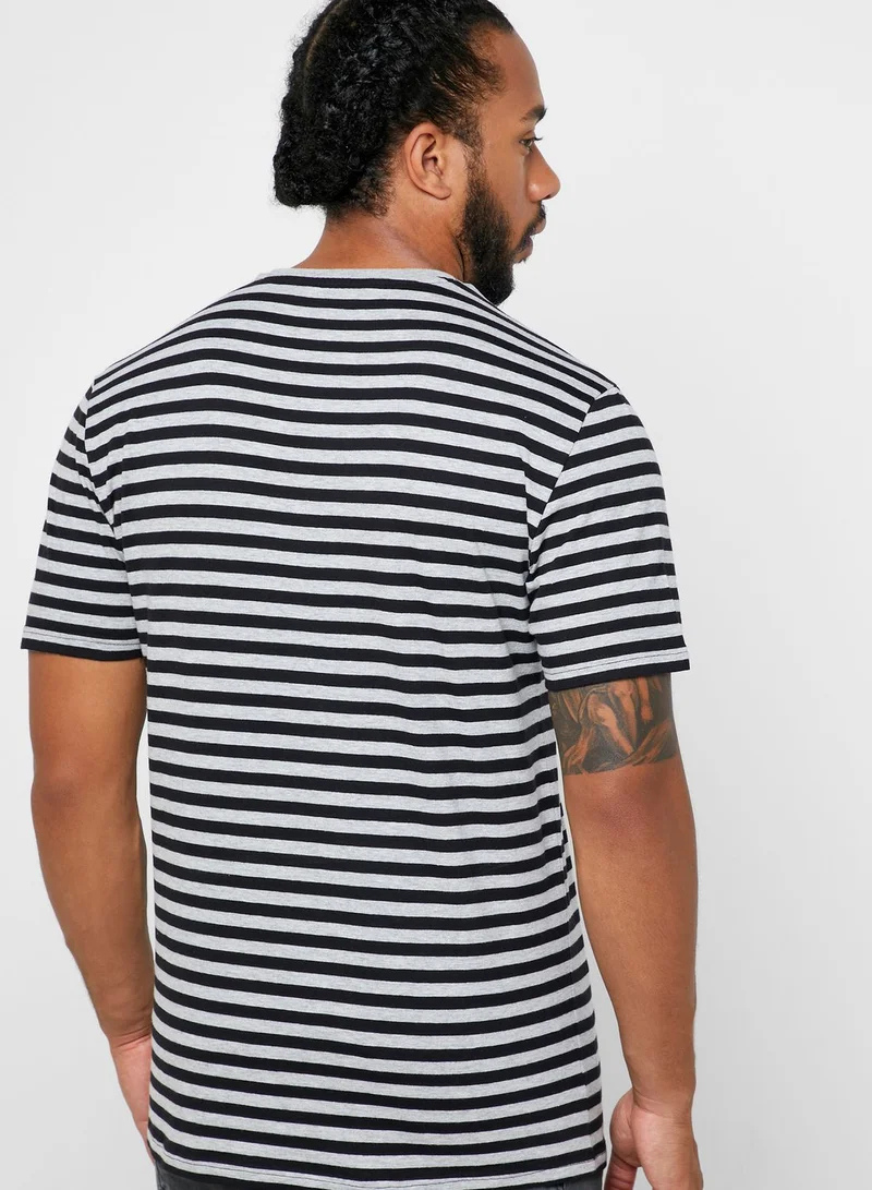 Only & Sons Jamie Striped Crew Neck T-Shirt