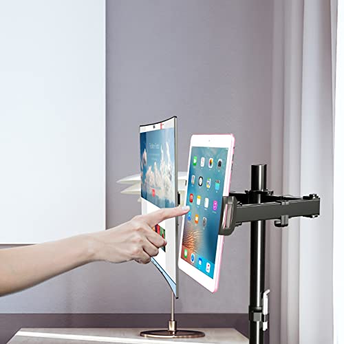 Pholiten Universal VESA Mount Adapter for Tablets, 2-in-1 Laptops, 15.6 inch Portable Monitors & Phone,ESA 100x100, Adjustable Laptop Holder, Extend to 6.1-8 inch - Image 4