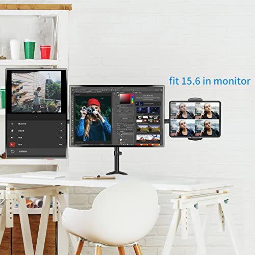 Pholiten Universal VESA Mount Adapter for Tablets, 2-in-1 Laptops, 15.6 inch Portable Monitors & Phone,ESA 100x100, Adjustable Laptop Holder, Extend to 6.1-8 inch - Image 5