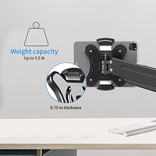 Pholiten Universal VESA Mount Adapter for Tablets, 2-in-1 Laptops, 15.6 inch Portable Monitors & Phone,ESA 100x100, Adjustable Laptop Holder, Extend to 6.1-8 inch - Image 3
