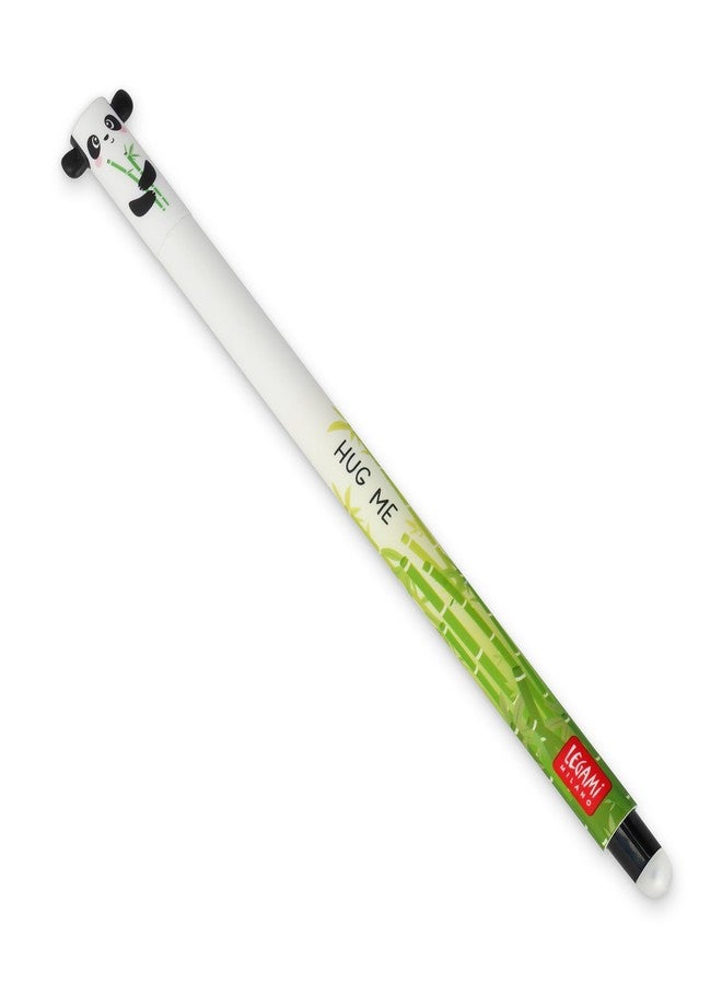 Legami Erasable Gel Pen - Panda Design | Thermosensitive Ink | 0.7 mm Tip | Cute and Functional Writing Tool, Ink Color-Blue - Image 1