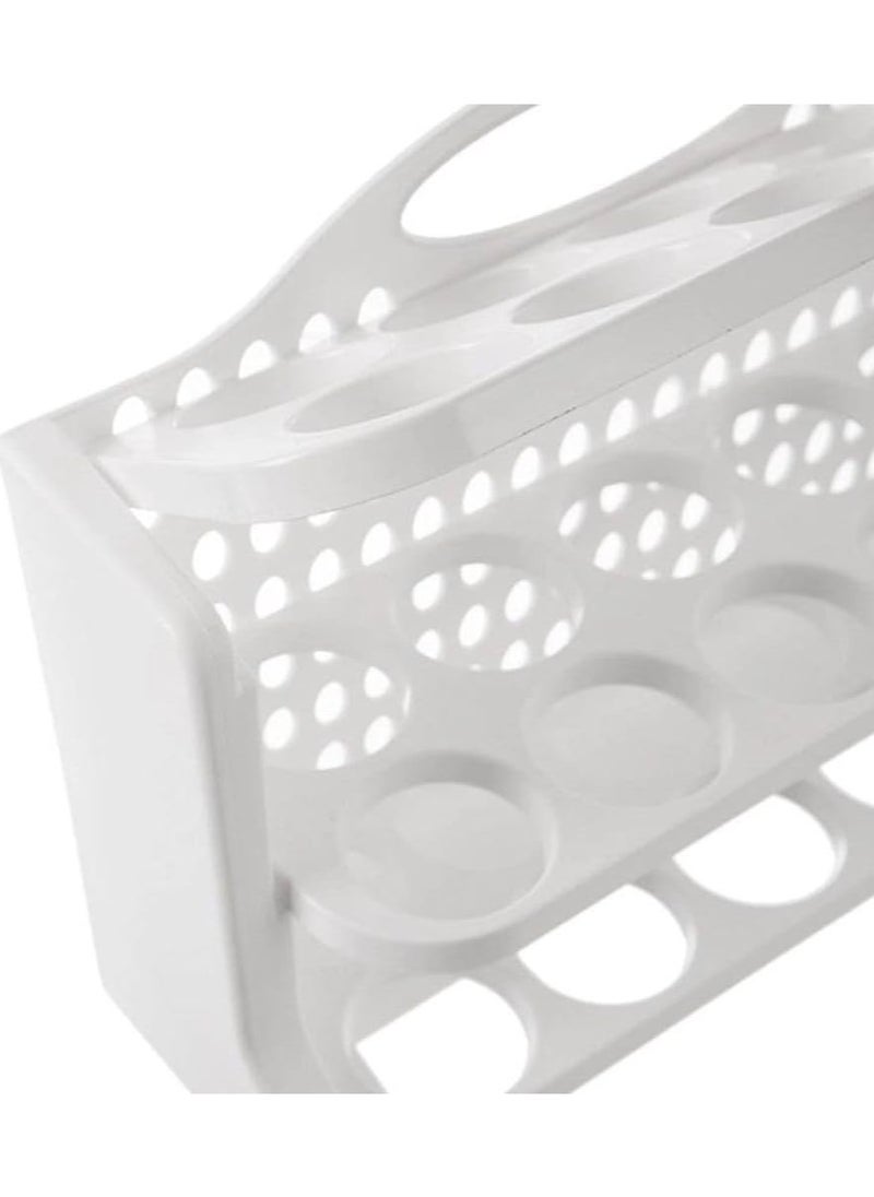 FOLY LIFE Egg storage oraganizer 3 levels for holding 30 eggs plastic  - Image 2