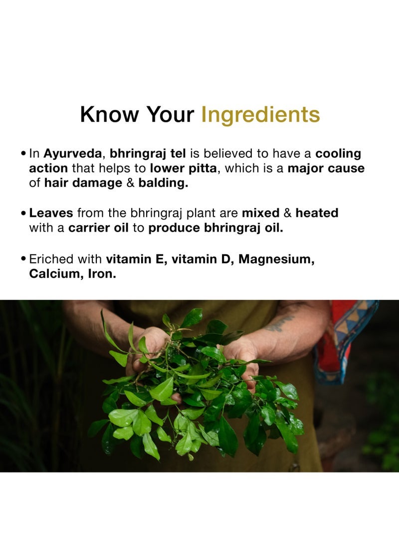 Soulflower Bhringraj Hair Oil For Hair Nourishment, Volumizing And Deep Nourishing, 100% Pure, Organic, Natural - Image 2