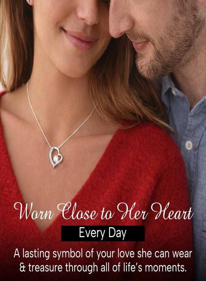 Larvincy To My Wife Necklace From Husband With Gift Box & Message Card - Image 2