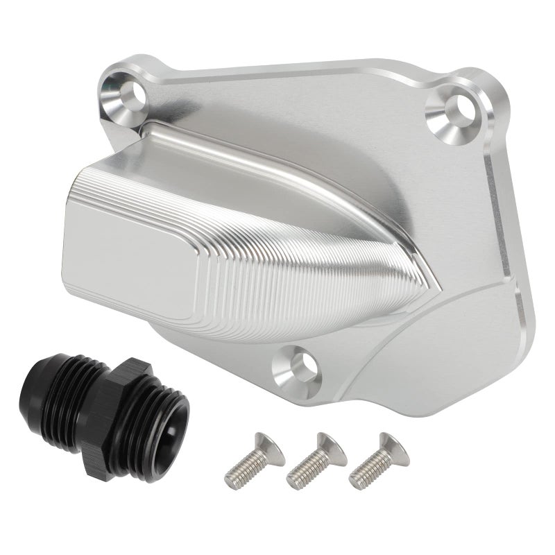 WIKIBB Timing Chain Tensioner Cover Plate Kit Replacement for Honda Acura K20 K20A K20Z K24 K24A EnginesAluminium Alloy Timing Chain Tensioner Oil Return Plate Cover Drain Sidewinder