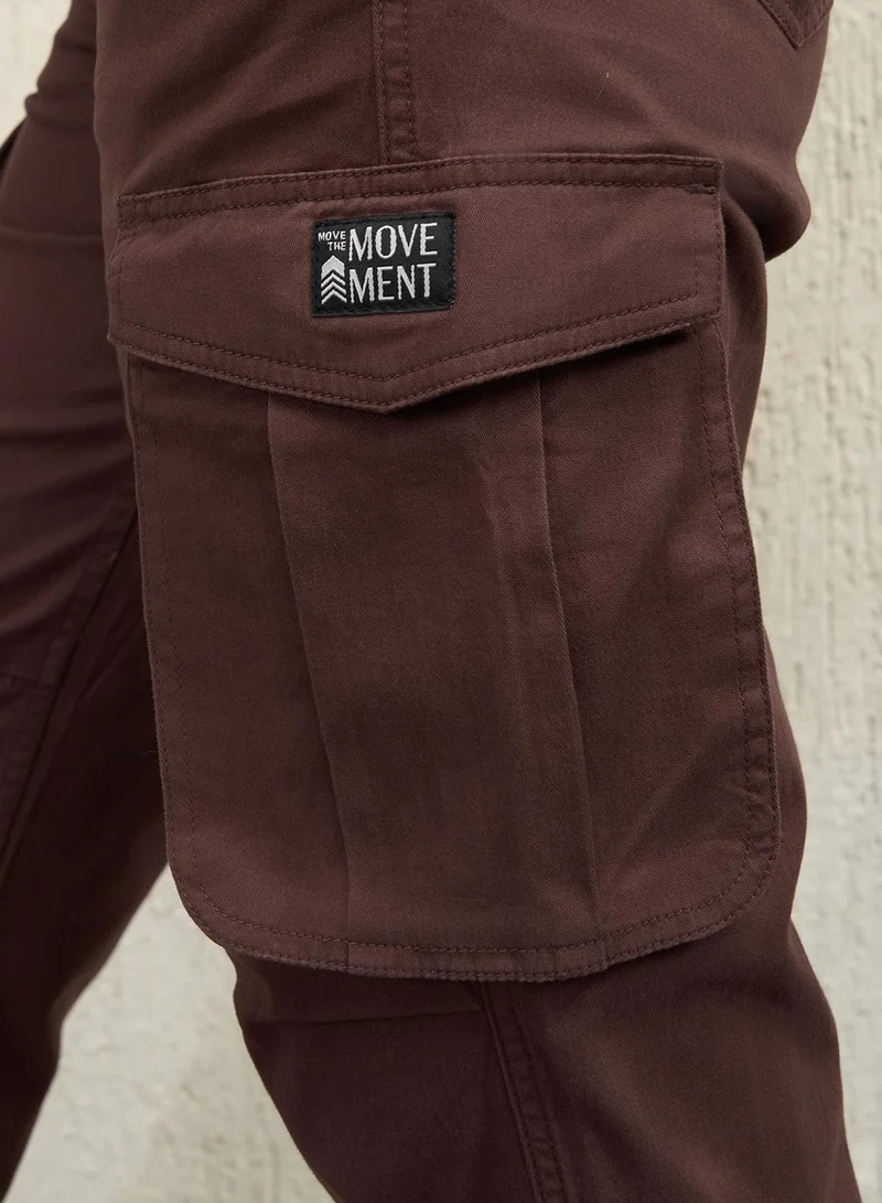 Hubberholme High-Rise Cotton Stretch Trousers for Women