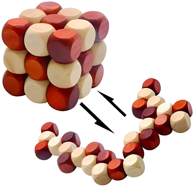 MAGIKON Brain Teaser Cube Puzzle Toy (Snake Cube)… - Image 2