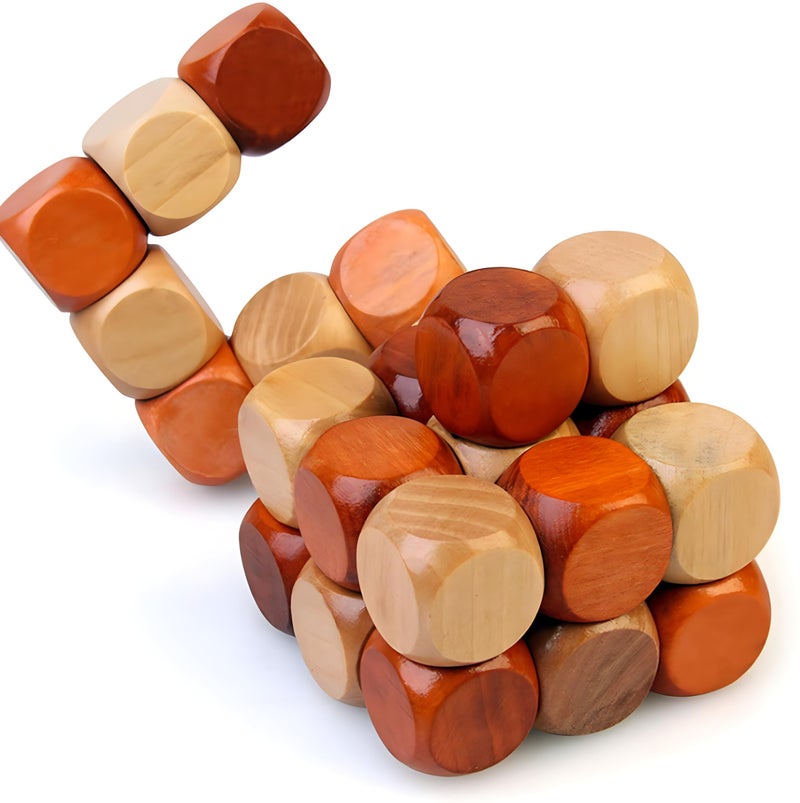 MAGIKON Brain Teaser Cube Puzzle Toy (Snake Cube)… - Image 1