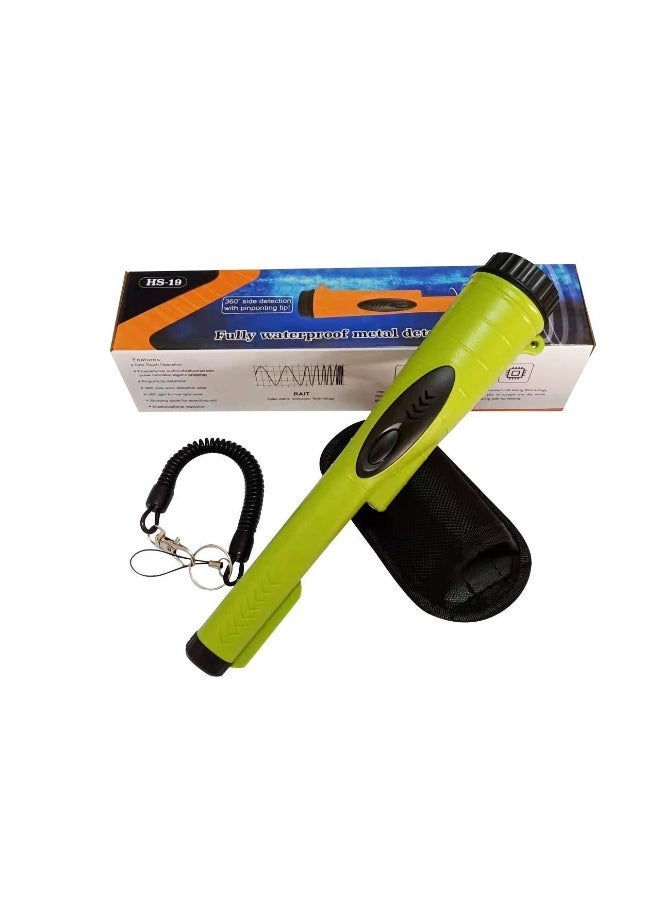 Handheld Pin pointer Fully Waterproof 360° Search Pin Pointer Wand High Sensitivity Detectors Treasure Pinpointing Finder Probe Suitable for Adults  Kids (Green)