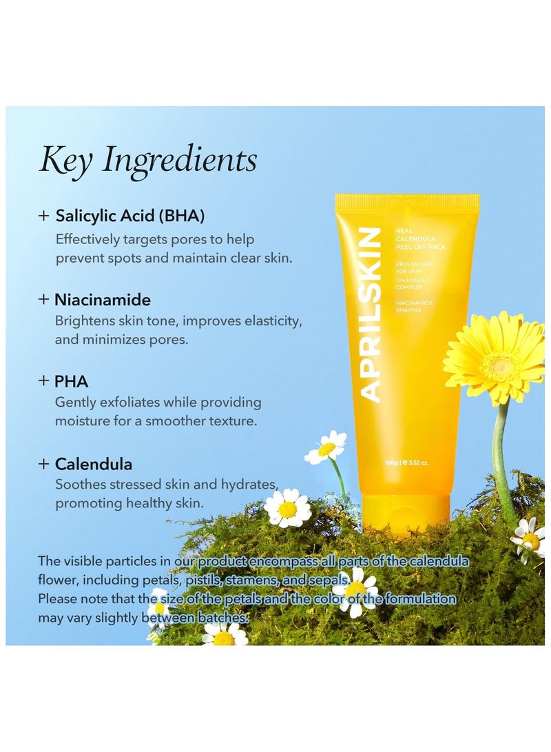 أبريل سكين قناع تقشير الوجه بخلاصة الآذريون لتقليص المسام - Image 4