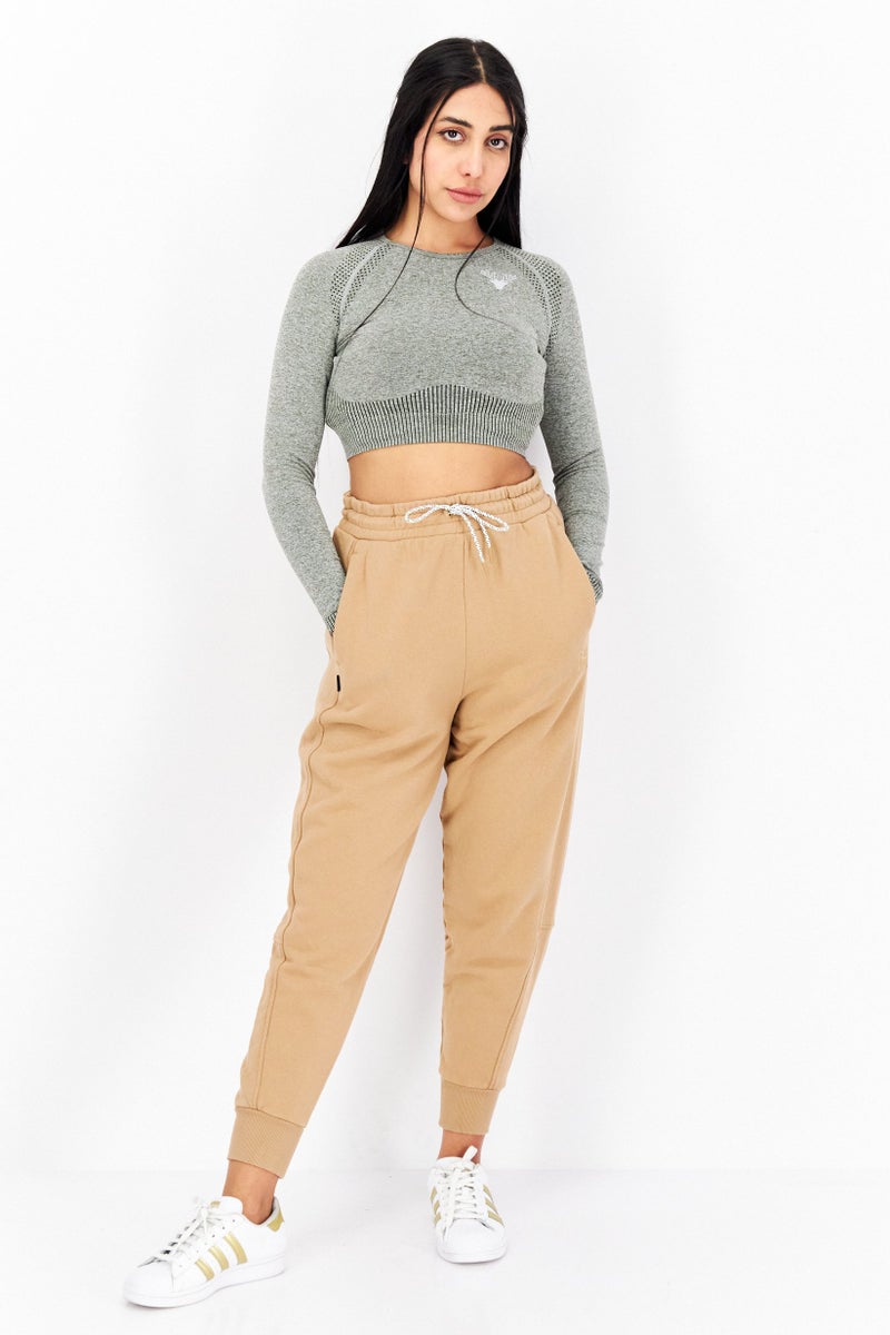 PUMA Women Sportswear Fit Training Jogger Pants, Tan  - Image 4