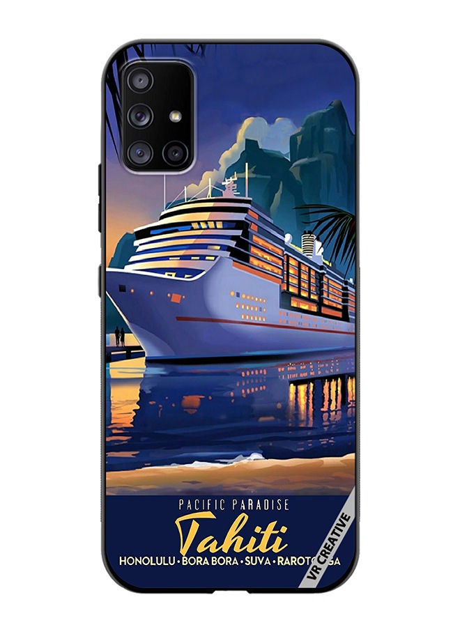 VR CREATIVE Protective Case Cover For Samsung Galaxy A51 5G Pacific Paradise Design Multicolour - Image 1