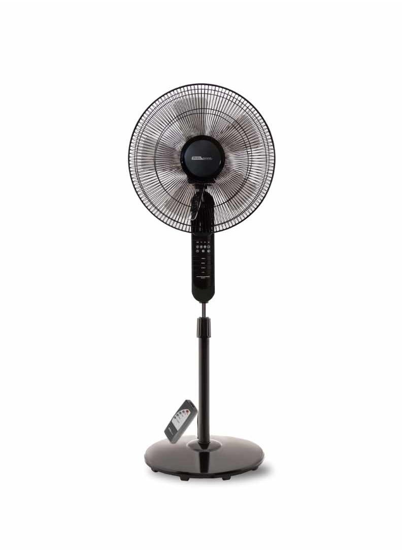 Electro General - Stand Fan with Remote Control, Low Noise Operation, Adjustable Angle, 3 Speed Settings, 7.5-Hour Timer, and All Copper Motor for Enhanced Performance – Model FST-BK26R - Image 1