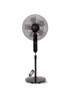 Electro General Stand Fan with Remote Control, Low Noise Operation, Adjustable Angle, 3 Speed Settings, 7.5-Hour Timer, and All Copper Motor for Enhanced Performance – Model FST-BK26R 