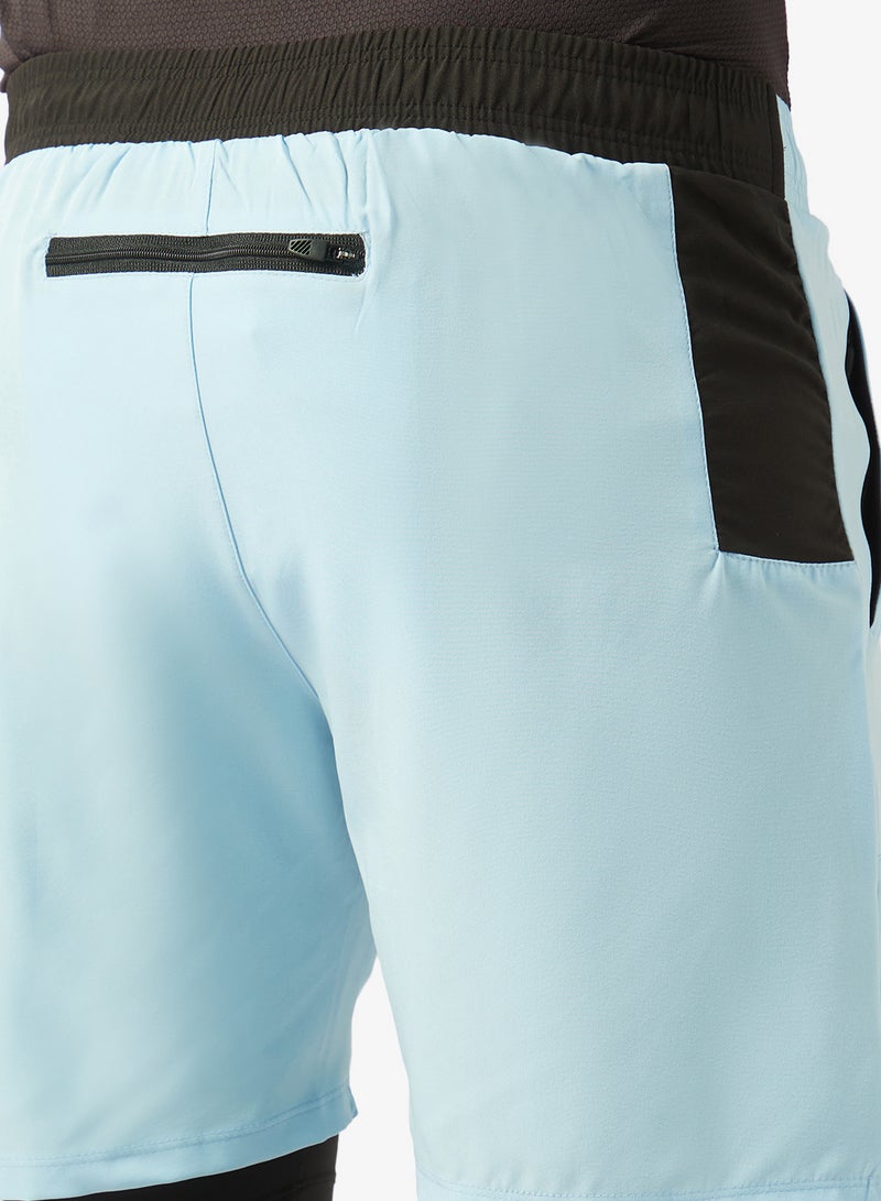 FRWD Contrast Panel Zipper Pockets Sweat Shorts - Image 5