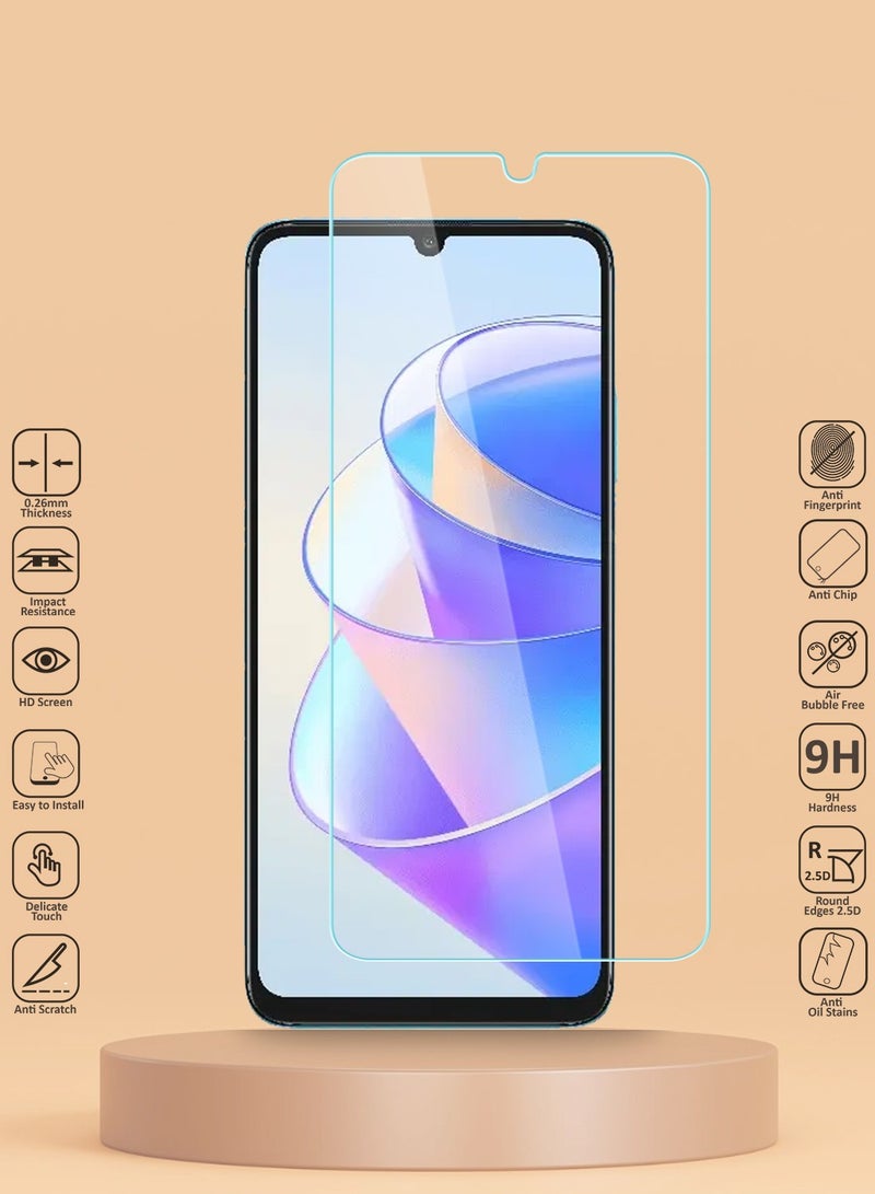 Techie HD Tempered Glass Screen Protector For Honor X7a Anti Reflection Anti Bubbles 9H Hardness 0.2 mm Rounded Edges Easy Installation - Image 2