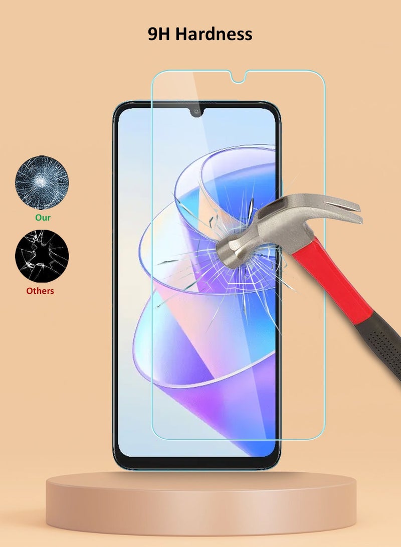 Techie HD Tempered Glass Screen Protector For Honor X7a Anti Reflection Anti Bubbles 9H Hardness 0.2 mm Rounded Edges Easy Installation - Image 3