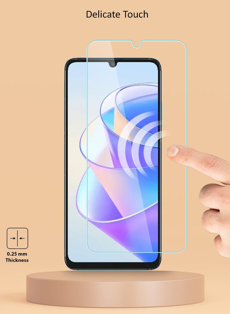 Techie HD Tempered Glass Screen Protector For Honor X7a Anti Reflection Anti Bubbles 9H Hardness 0.2 mm Rounded Edges Easy Installation - Image 4