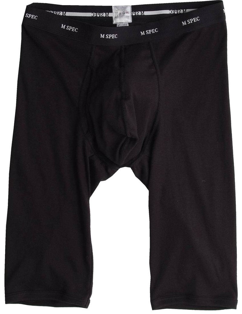 MSPEC Boxer Briefs Long 3D-Crotch Breathable/Comfortable MS-06 Black M - Image 1