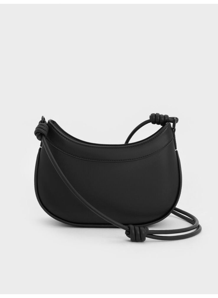 Charles & Keith Sabine Knotted-Strap Curve Shoulder Bag  - Image 5