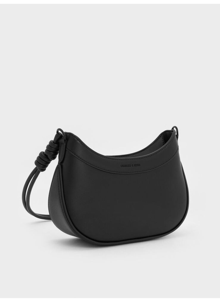 Charles & Keith Sabine Knotted-Strap Curve Shoulder Bag  - Image 3