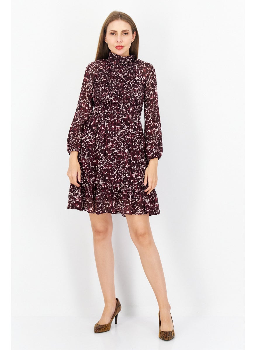 Women Floral Pattern Midi Dress, Purple Combo - pzsku/ZD548EDC82E65EE5666EFZ/45/_/1728914961/ecb1bd36-9bca-434c-a010-a1582ca0746e