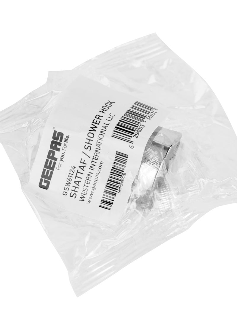 GEEPAS خطاف دش شطاف جيباس GSW61124، جودة ممتازة، حامل دش قوي ومتين وخفيف الوزن، فضي  - Image 4