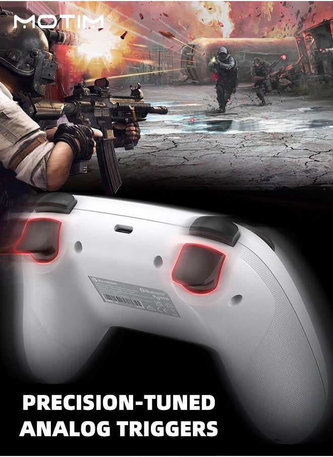 Motim Nova Lite Wireless Controller, Bluetooth Gamepad for Windows PC, iPhone, Android, Switch & Steam Deck, Hall Effect Triggers, Turbo Function, Rumble Vibration  - Image 2