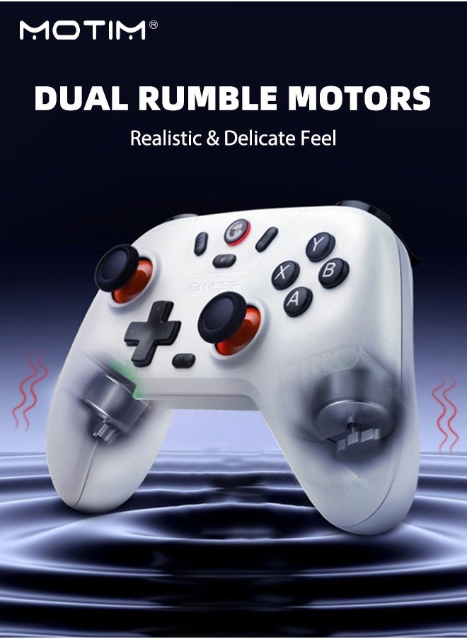 Motim Nova Lite Wireless Controller, Bluetooth Gamepad for Windows PC, iPhone, Android, Switch & Steam Deck, Hall Effect Triggers, Turbo Function, Rumble Vibration  - Image 3