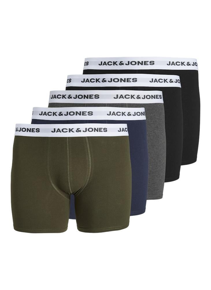 JACK & JONES Jacbasic White 5 Pack  Boxers  - Image 1