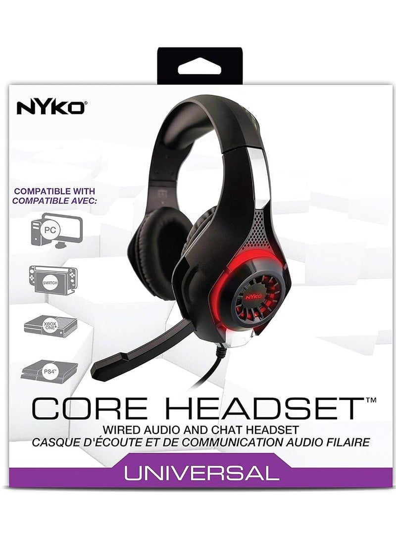 Nyko Core Universal Stereo Gaming Headset Retractable Microphone - Image 1