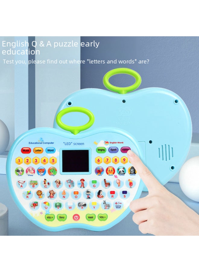 التعلم التعليمي للأطفال لجهاز Apple Tablet Story Machine، آلة تعلم القصة ذات المحتوى الكبير، ألعاب تعليمية للتعليم المبكر - اللون: شاشة LED لآلة التعلم Apple (وردي)  - Image 4