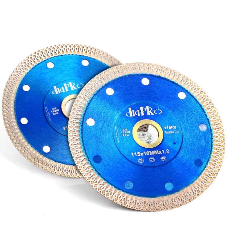 DAPRO Pack of 2 Super Thin Diamond Cutting Blade 4.5 in Tile Blade for Cutting Granite Marble Porcelain Tile (4.5"-2pc) - Image 2
