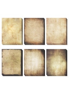 MATICAN Vintage Paper 60Sheets Antique Paper Letter Size 8.5 X 11 Inches 6 Double Sided Designs Decorative Parchment Paper For Writing Printing Arts And Crafts  - Image 1