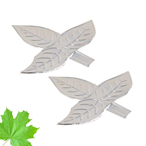 DHRUVS COLLECTION 925 Silver Pair Bel Patra for Shiv ji Pooja Purpose, Mandir Decor & Gifting Purpose (2 Grams, Pack of 2) - Image 2