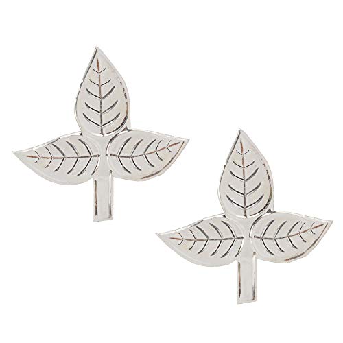 DHRUVS COLLECTION 925 Silver Pair Bel Patra for Shiv ji Pooja Purpose, Mandir Decor & Gifting Purpose (2 Grams, Pack of 2) - Image 1