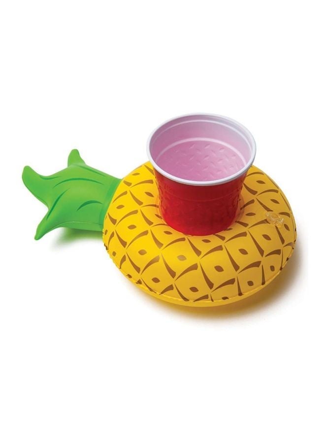 NIBEMINENT Inflatable Pineapple Shape Floating Cup Holder 30x16cm - Image 2