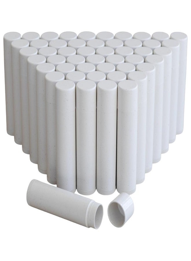 GREENWAY CONTAINERS GreenWay 0.15oz / 4.25g Bamboo Lip Balm Tubes with Lids - 50 Pack Twisting Empty Chapstick Tubes - Plastic-free Refillable Lip Gloss Tube - Eco-Friendly DIY Cosmetic Containers – White - Image 1