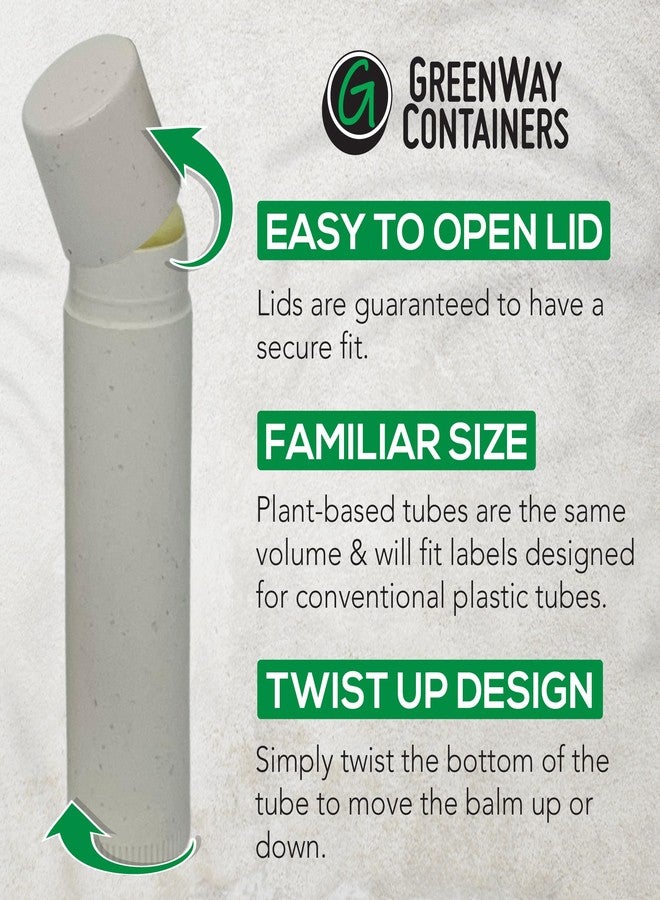 GREENWAY CONTAINERS GreenWay 0.15oz / 4.25g Bamboo Lip Balm Tubes with Lids - 50 Pack Twisting Empty Chapstick Tubes - Plastic-free Refillable Lip Gloss Tube - Eco-Friendly DIY Cosmetic Containers – White - Image 4
