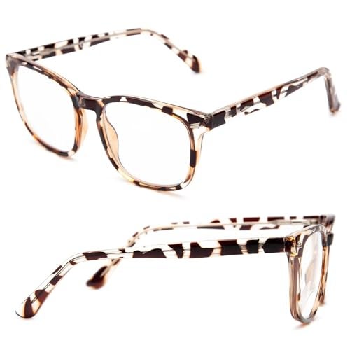 LianSan Sturdy Photochromic Distance Glasses for Women - with Spring Hinge(Tortoise，-3.0x) - Image 1