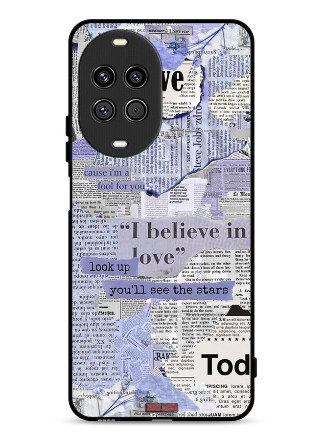 Tolwak Huawei nova 14 Pro 5G Protective Case Cover Newspaper Pieces