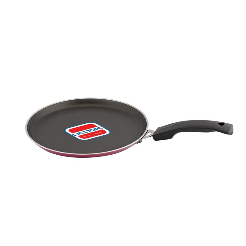 UCOOK Dosa Tawa Induction Base Non-Stick Aluminium, 280 mm, Black - Image 1