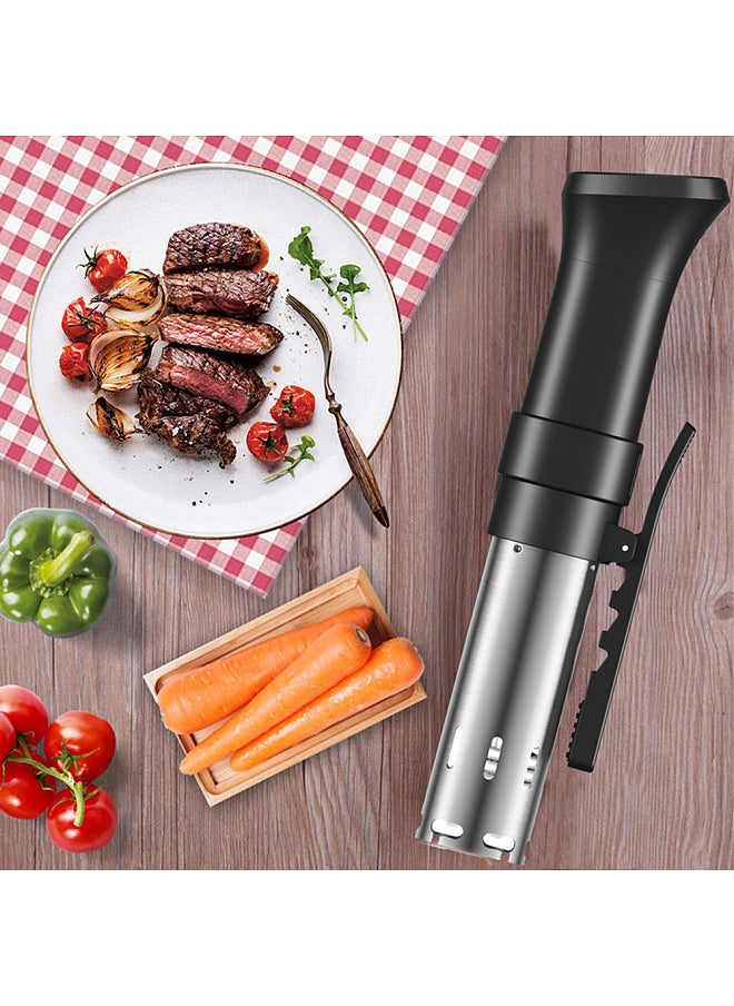 1100W Sous Vide Cooker Waterproof Quiet Cooking Machine with Accurate Temperature Time Control Display Screen Cookbook
