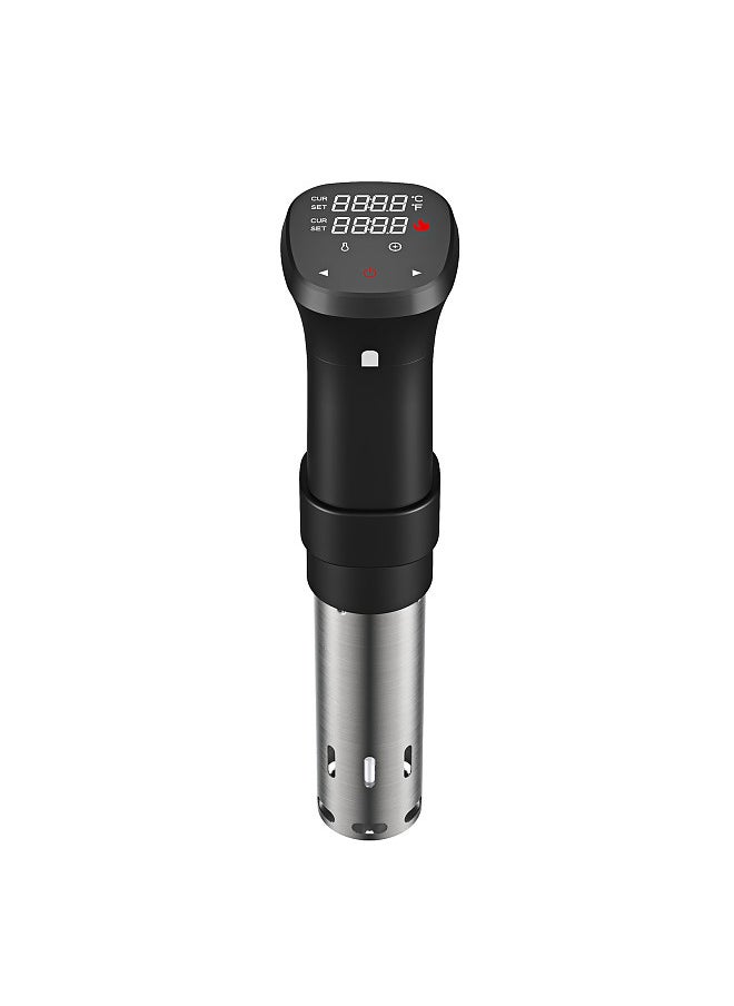 1100W Sous Vide Cooker Waterproof Quiet Cooking Machine with Accurate Temperature Time Control Display Screen Cookbook