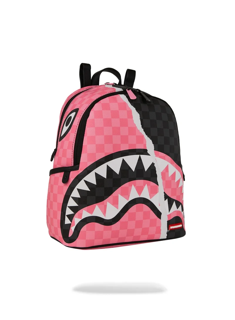 SPRAYGROUND SG PINK AND BLACK TEAR SIP SAVAGE BACKPACK