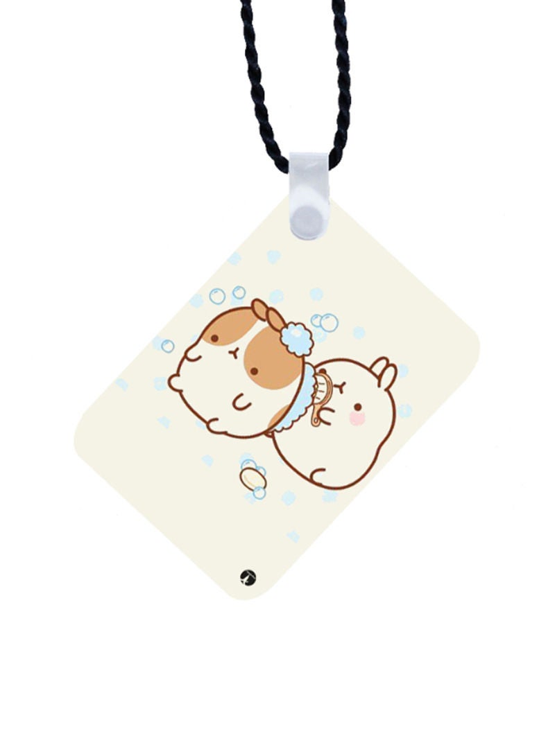 RKN Rabbits Printed Car Mirror Pendant - Image 2