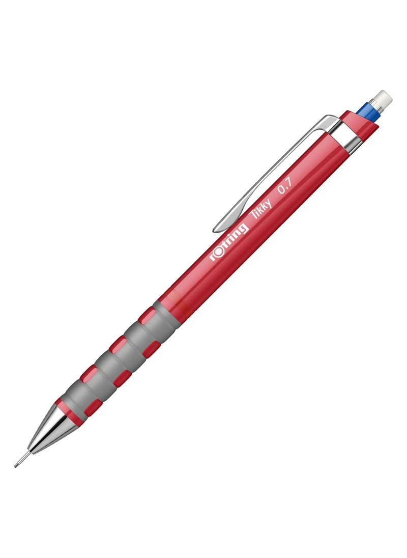 روترينج Rotring Tikky Mechanical Pencil HB 0.70mm - Red Barrel x 1 single pencil  - Image 1