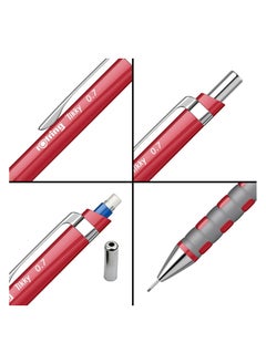 Rotring Rotring Tikky Mechanical Pencil HB 0.70mm - Red Barrel x 1 single pencil  - Image 3