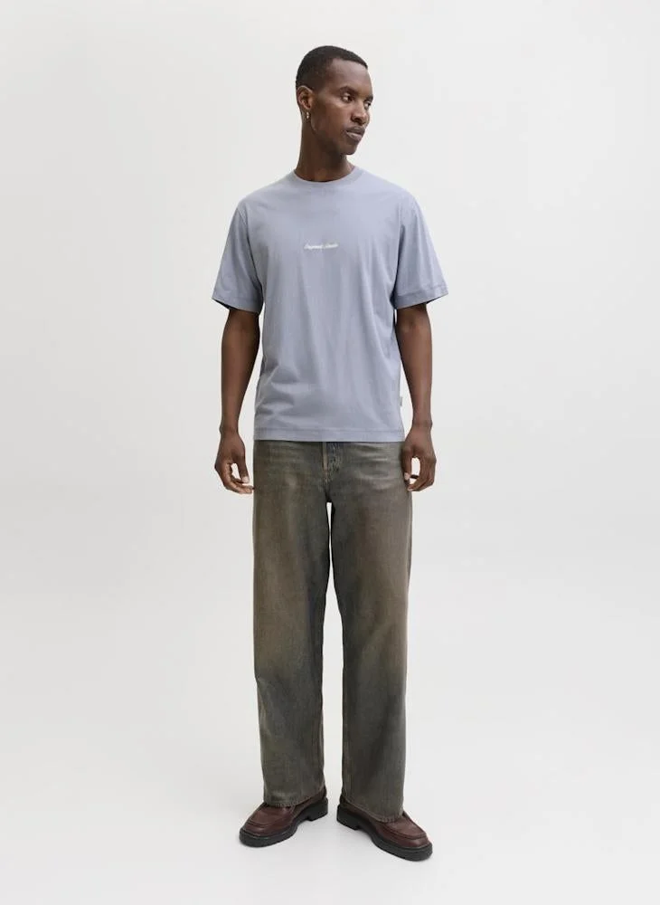 JACK & JONES Tradewinds Logo Crew Neck T-Shirt for Men | Best Price UAE