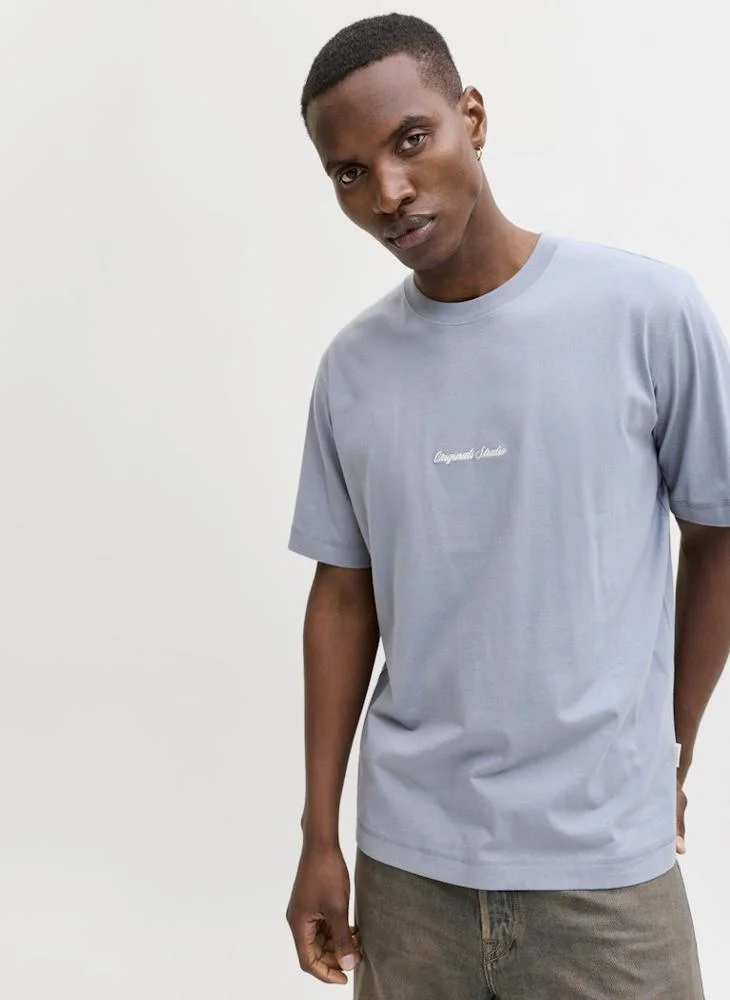 JACK & JONES Tradewinds Logo Crew Neck T-Shirt for Men | Best Price UAE
